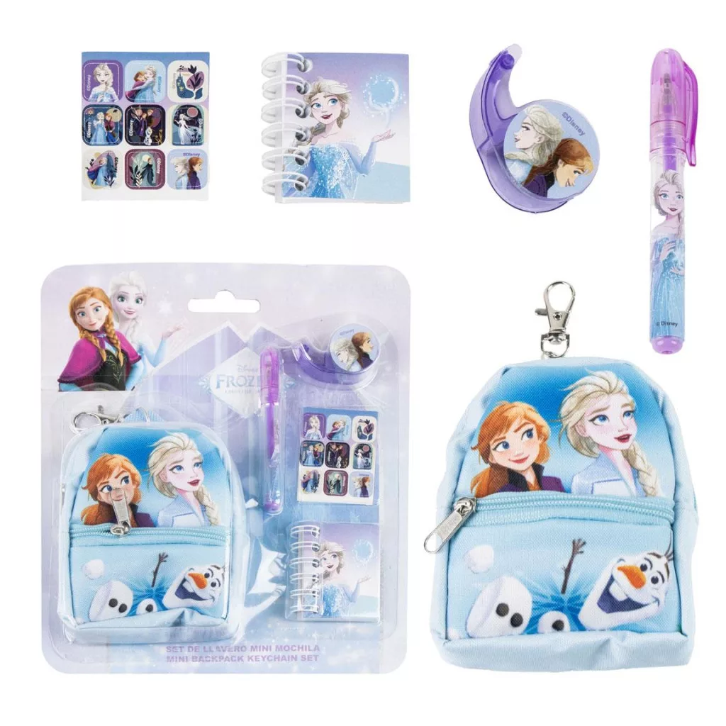Set de mini sac porte-clés et papeterie - Disney LA REINE DES NEIGES