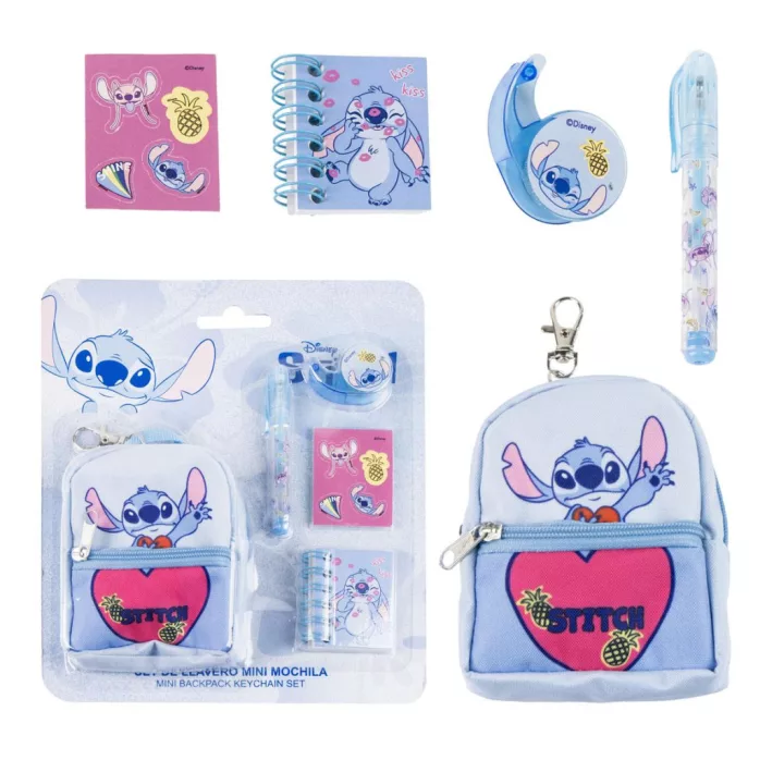 Set de mini sac porte-clés et papeterie - Disney LILO ET STITCH