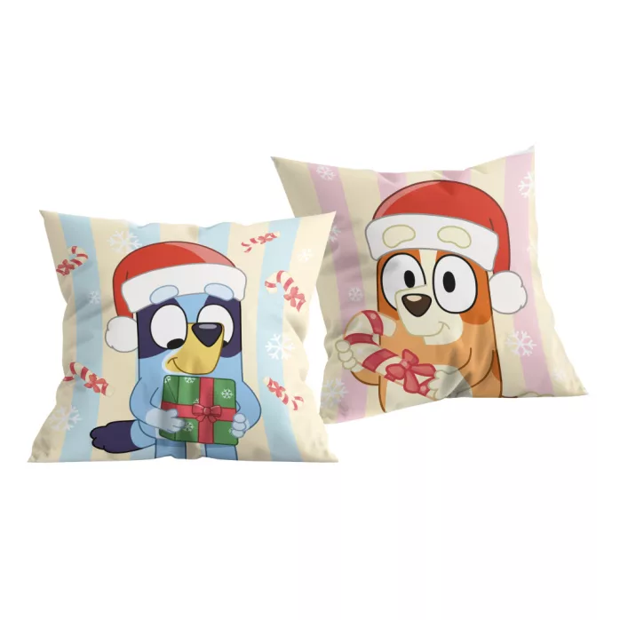 Coussin décoratif de Noël Bluey 40x40 cm en polyester