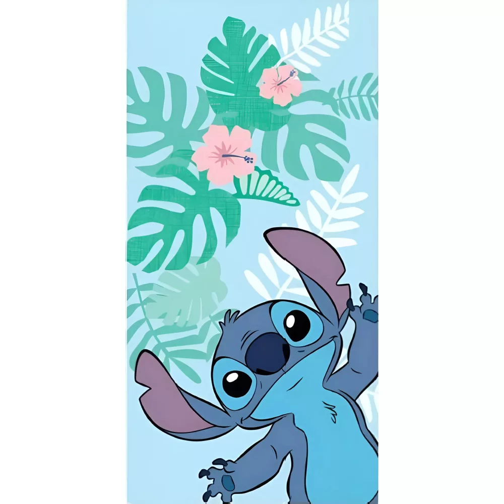Serviette de bain et de plage Disney Lilo et Stitch 70x140 cm (Sèche Rapidement)