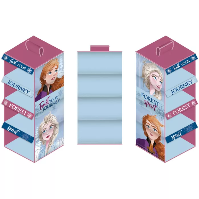 Cintre organisateur de dressing et placard enfants - 4 Niveaux - LA REINE DES NEIGES -29x28x71 Cm