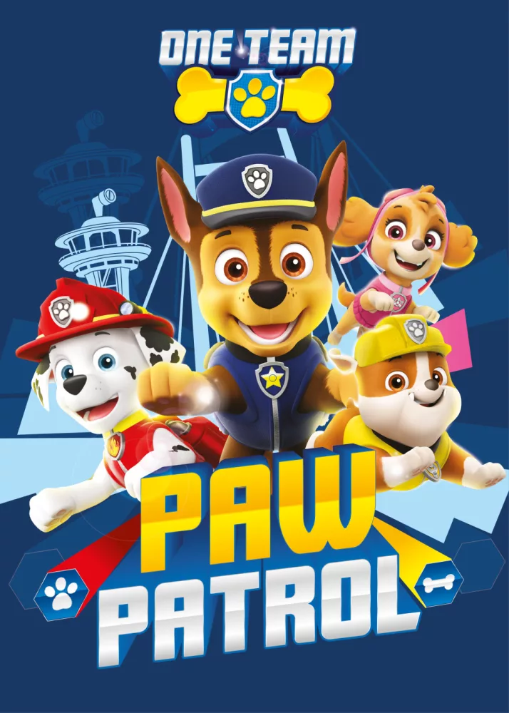 Plaid polaire LA PAT' PATROUILLE 100 x 140 cm couverture paw patrol