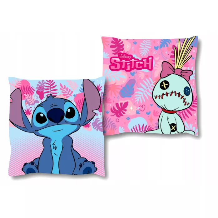 Coussin décoratif en velours Scrump Lilo et Stitch 38 cm - Disney