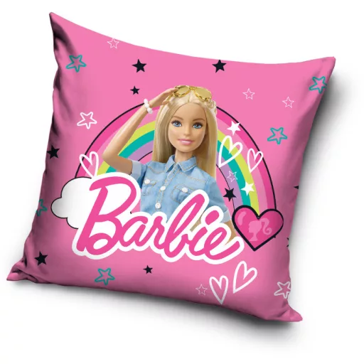 Housse de coussin en velours Barbie Arc-en-Ciel 40x40 cm
