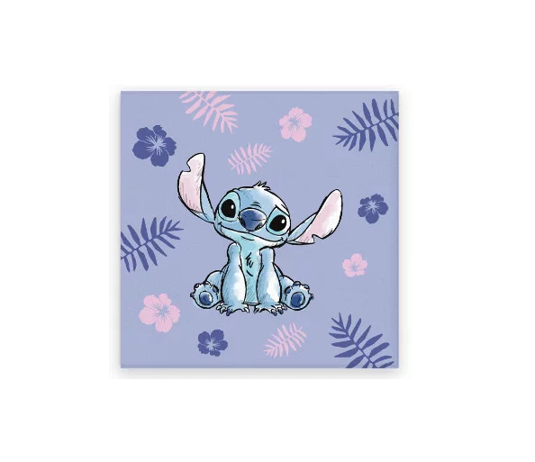 Serviette enfant 30 x 30 cm LILO ET STITCH Disney mains visage 100% Coton