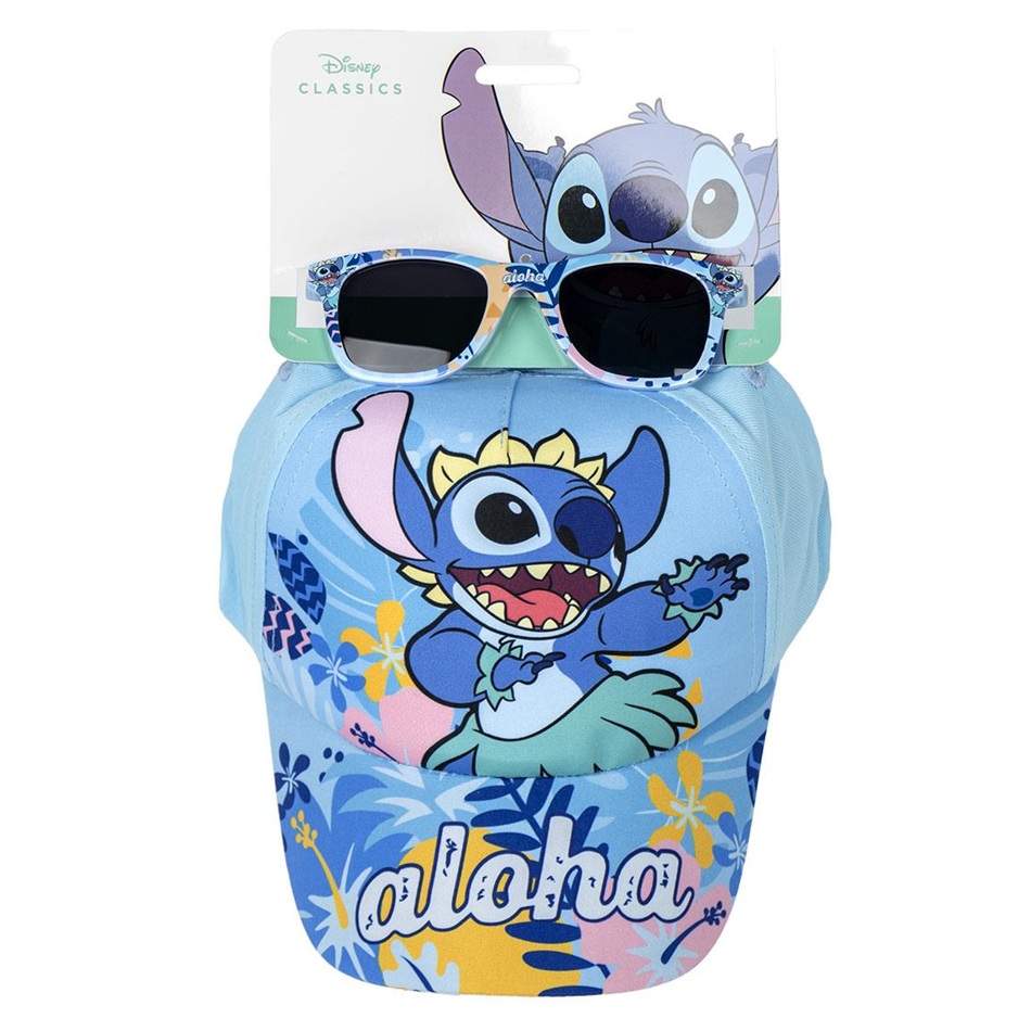 Ensemble lunettes de soleil et casquette LILO ET STITCH enfant