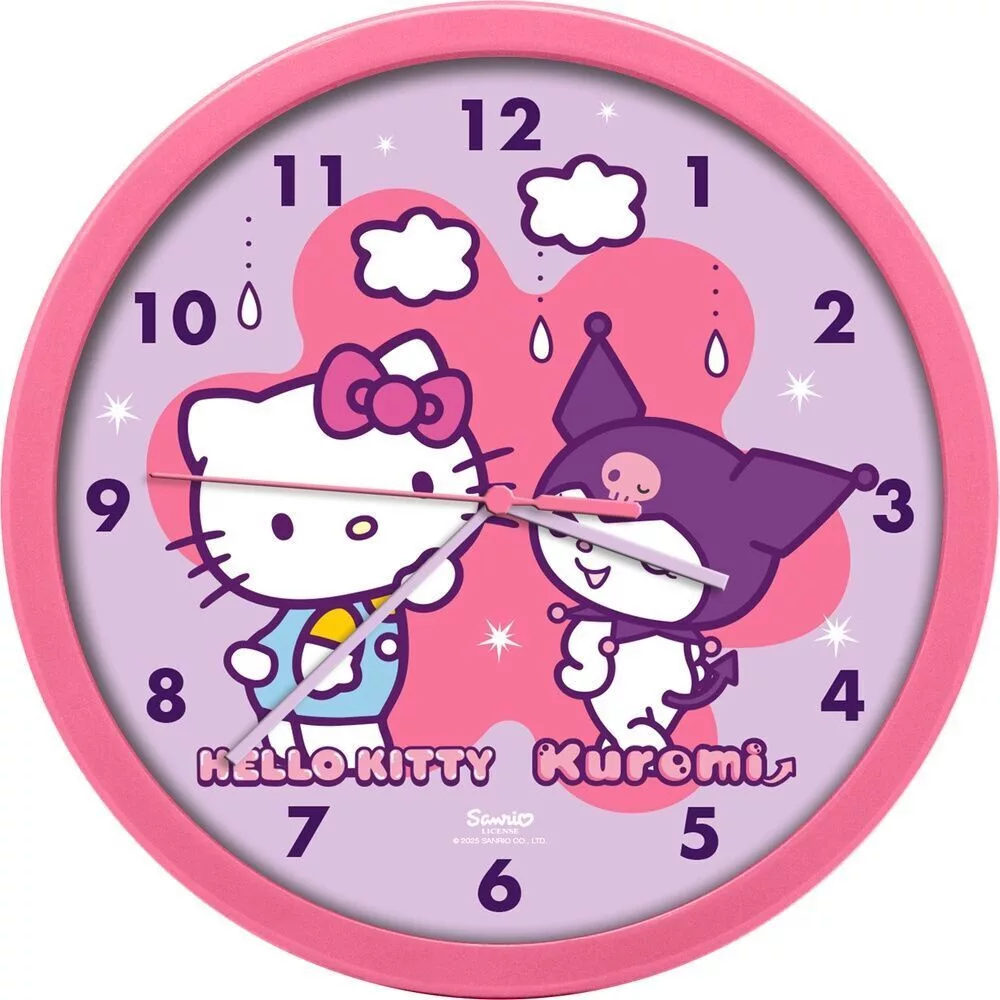 Horloge murale - HELLO KITTY - 25cm - Décoration chambre enfant