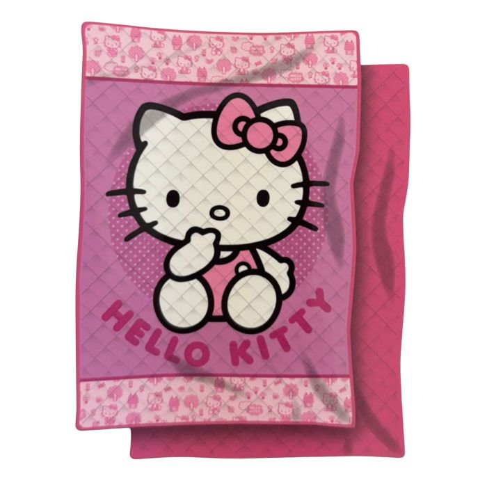Couette d'été imprimée et matelassée - Couvre-lit HELLO KITTY 150x250cm