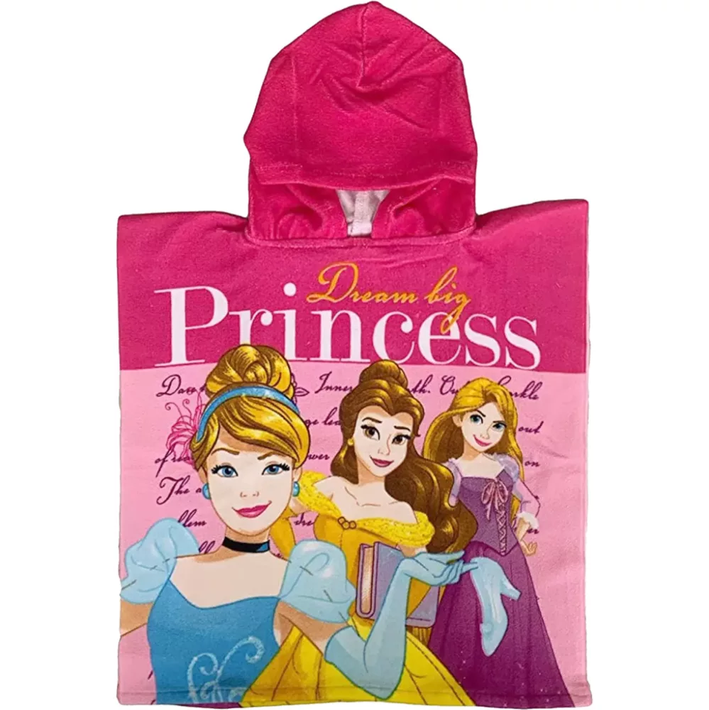 Poncho de Plage Disney Princess - Serviette Rapide Séchage 50x100 cm