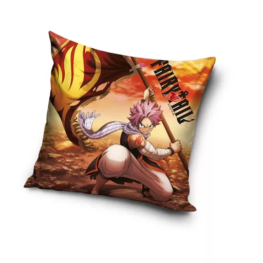 Housse de coussin en velours Fairy Tail 40x40 cm - Design coloré et original