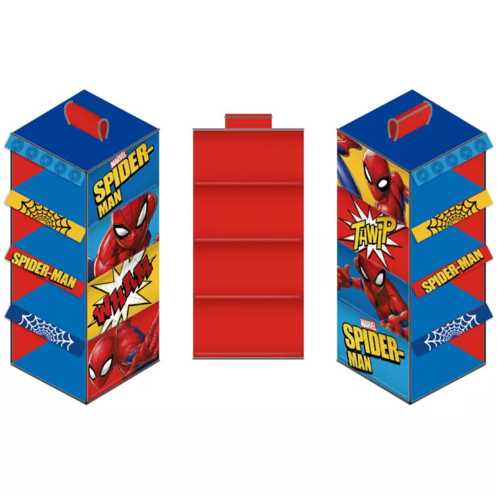 Cintre organisateur de dressing et armoire marvel - 4 Niveaux - SPIDERMAN - 29x28x71 Cm