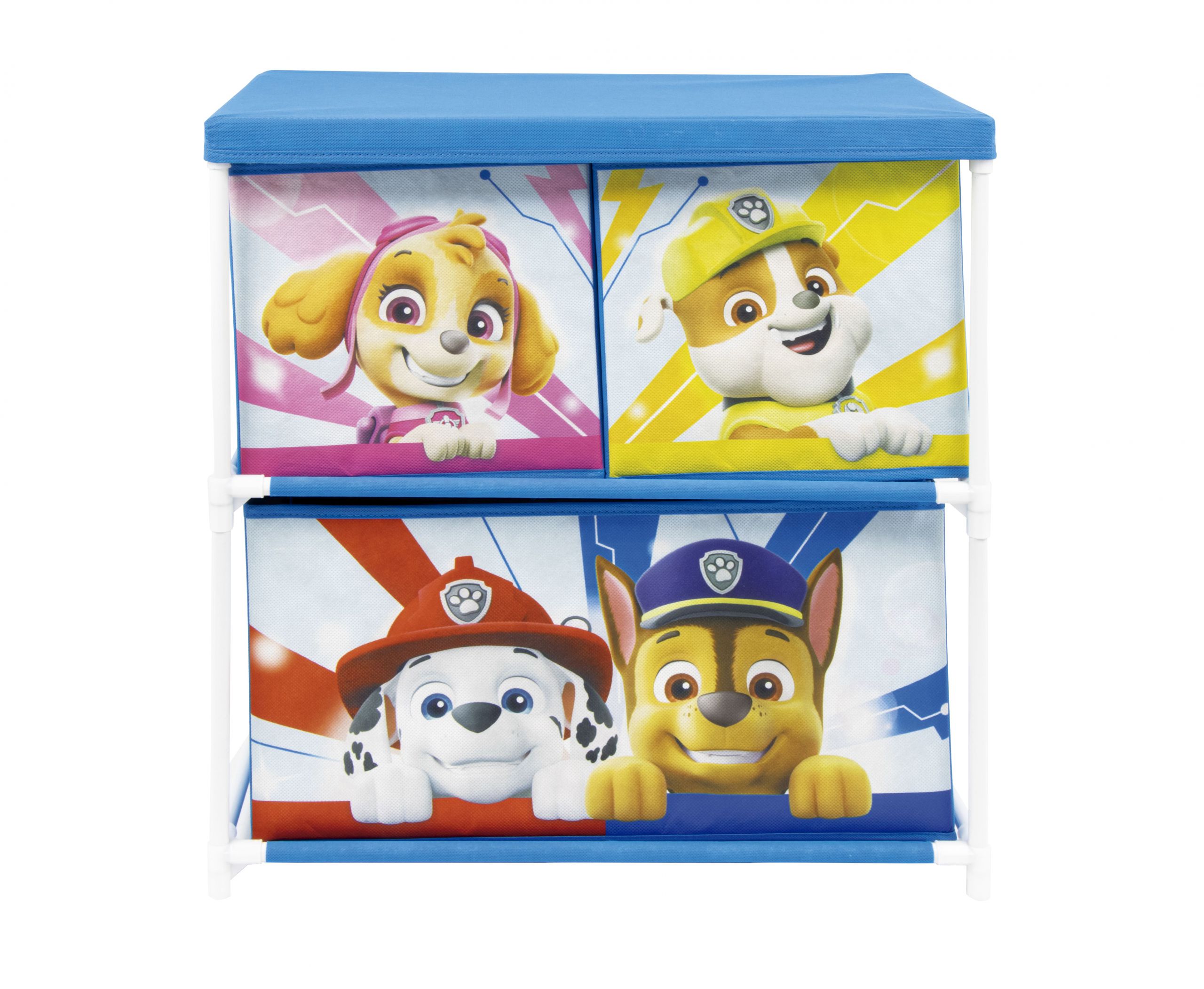 PAT PATROUILLE - Meuble de rangement 3 compartiments pour enfants 53x30x60cm