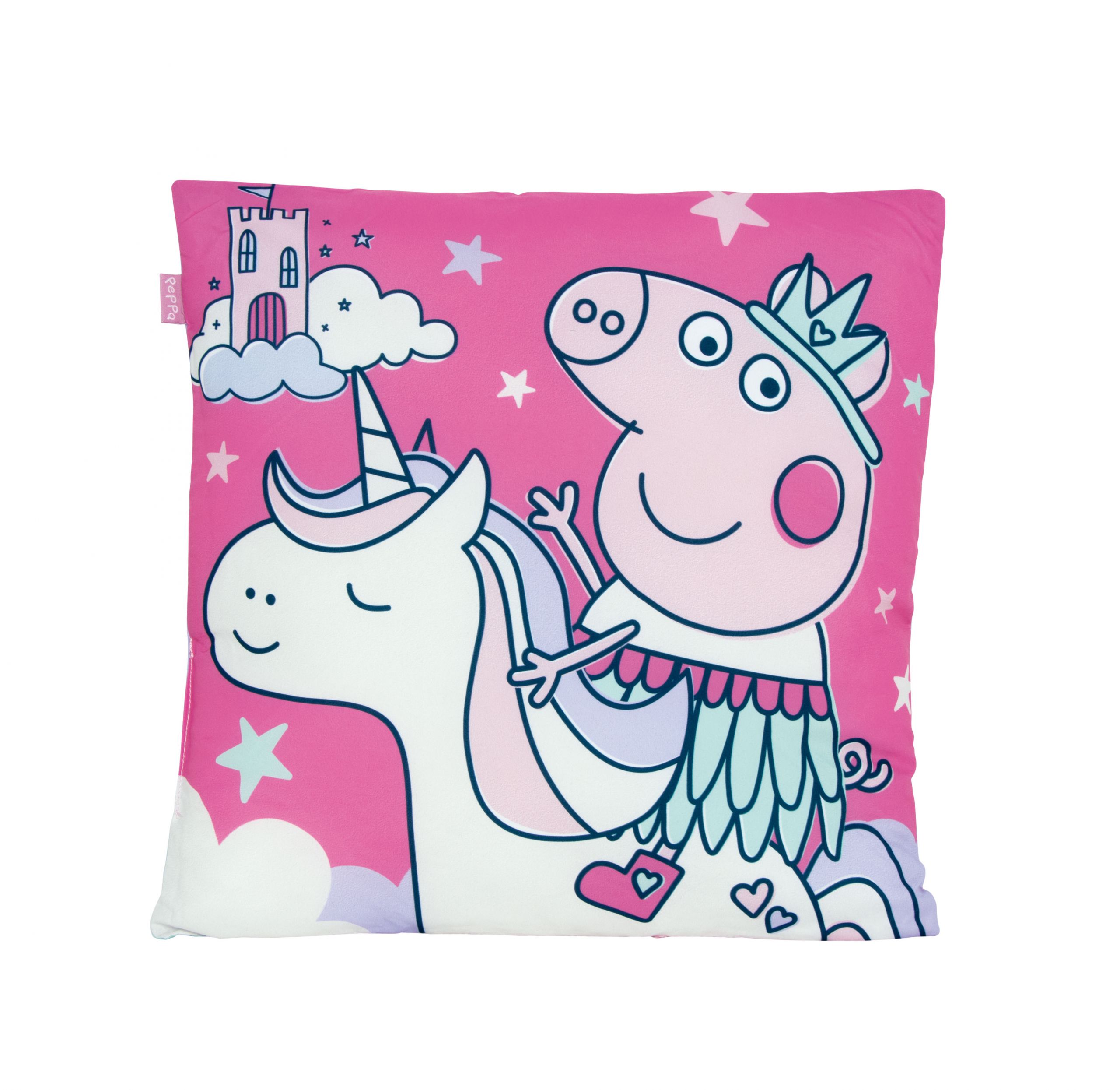 Coussin PEPPA PIG 40 x 40 cm oreiller pour canapé chambre salon décoration