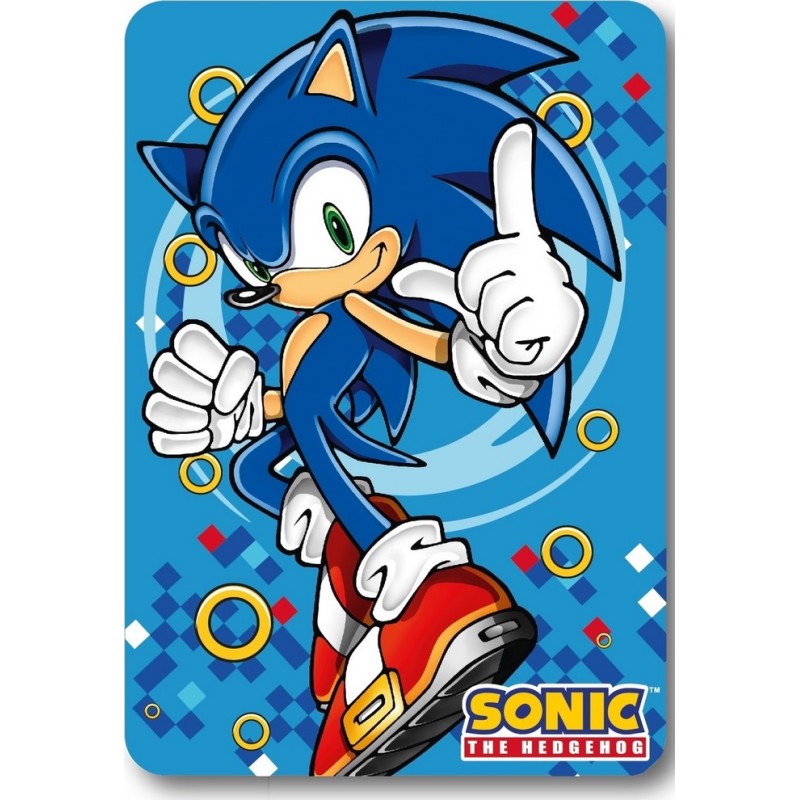 Plaid polaire SONIC the hedgehog 100 x 140 cm couverture Prime