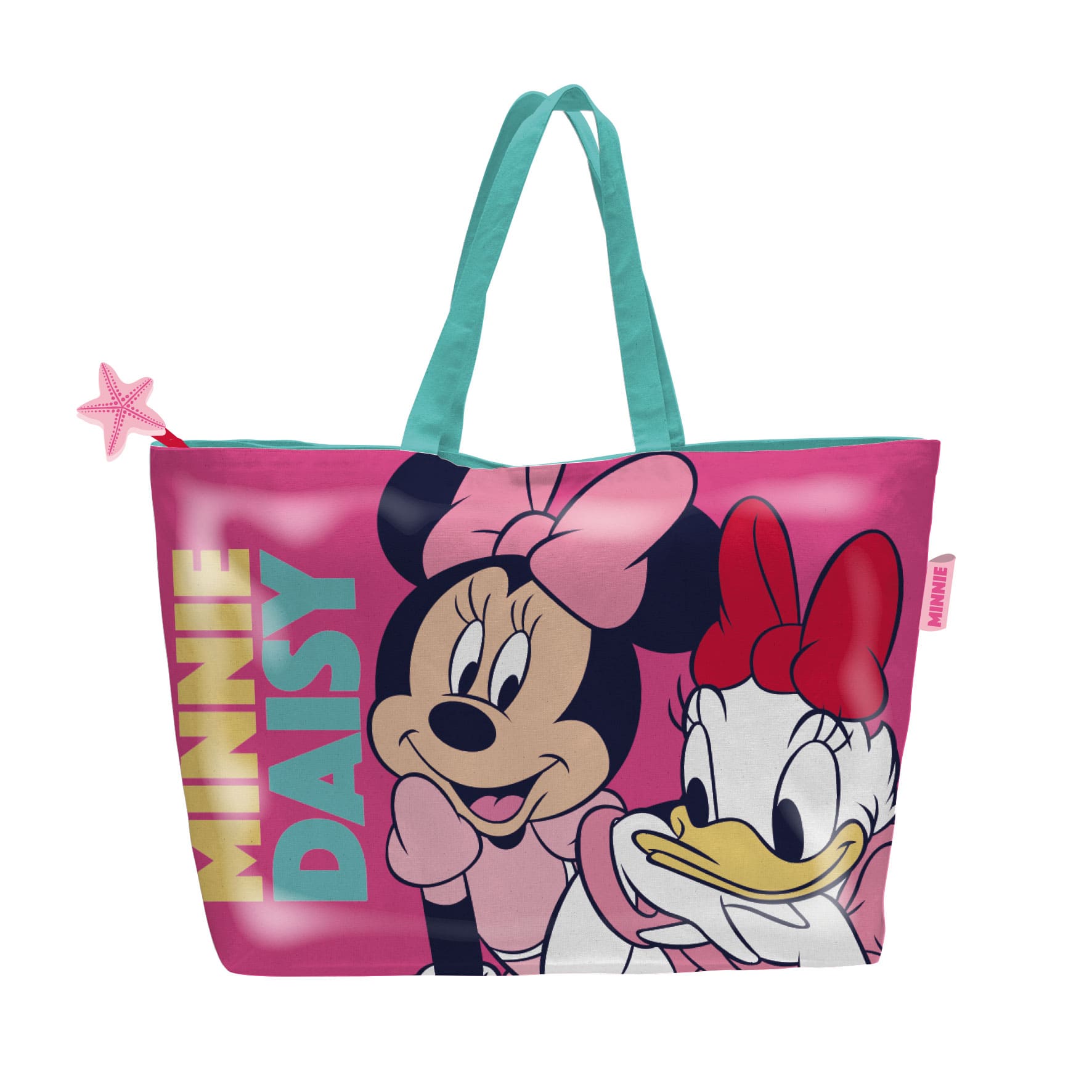 Sac de plage MINNIE MOUSE avec fermeture éclair 48 x 32 cm
