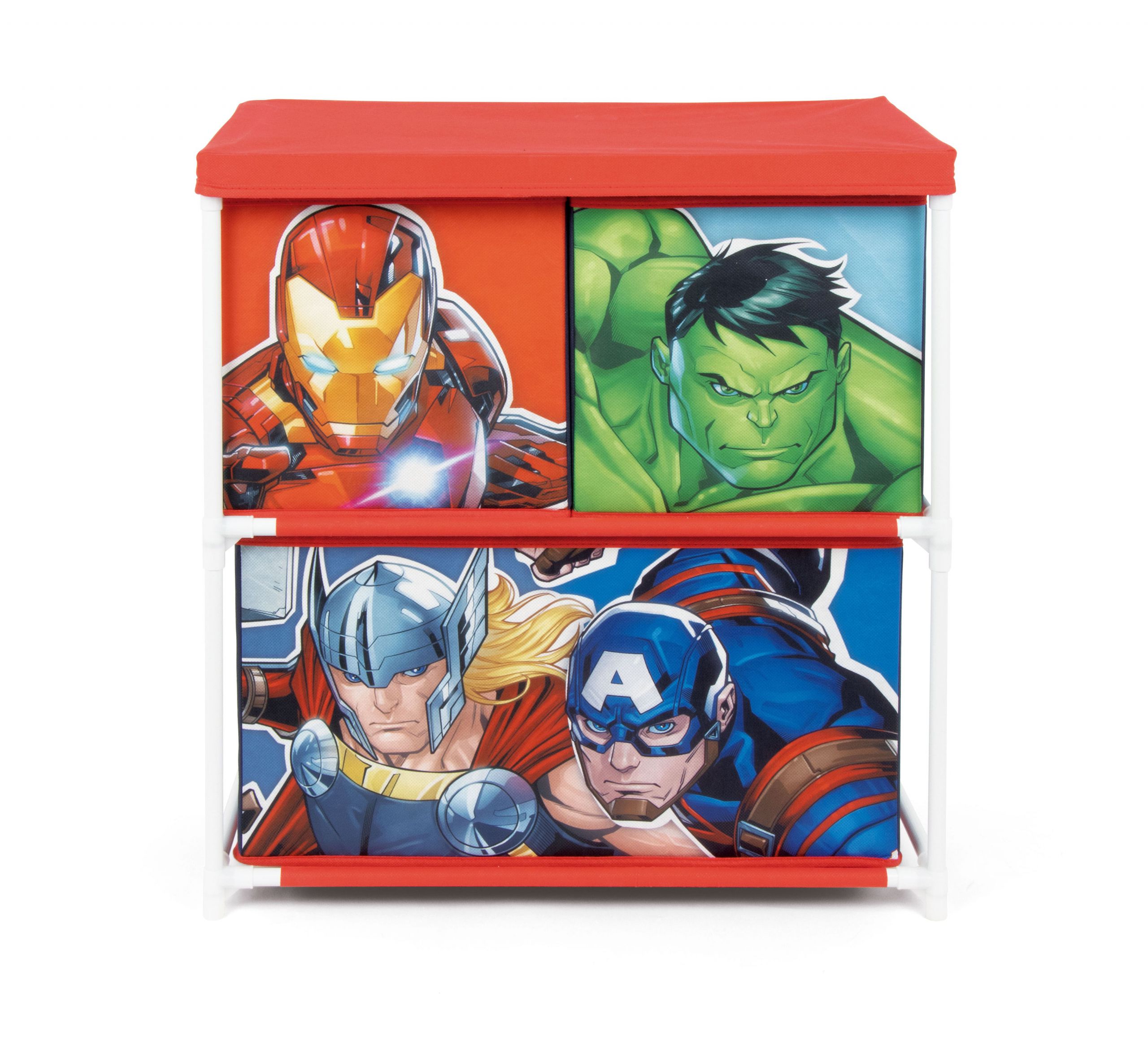 AVENGERS - Meuble de rangement 3 compartiments pour enfants 53x30x60cm