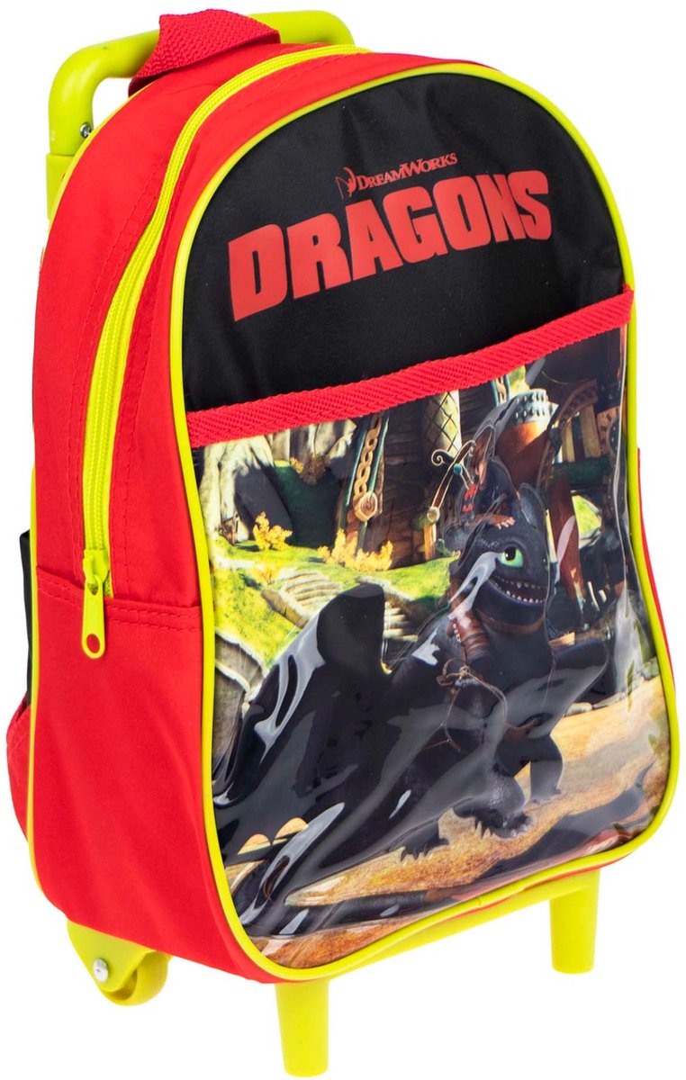 DRAGONS - Sac à dos Trolley scolaire 35x24x11cm DREAMWORKS