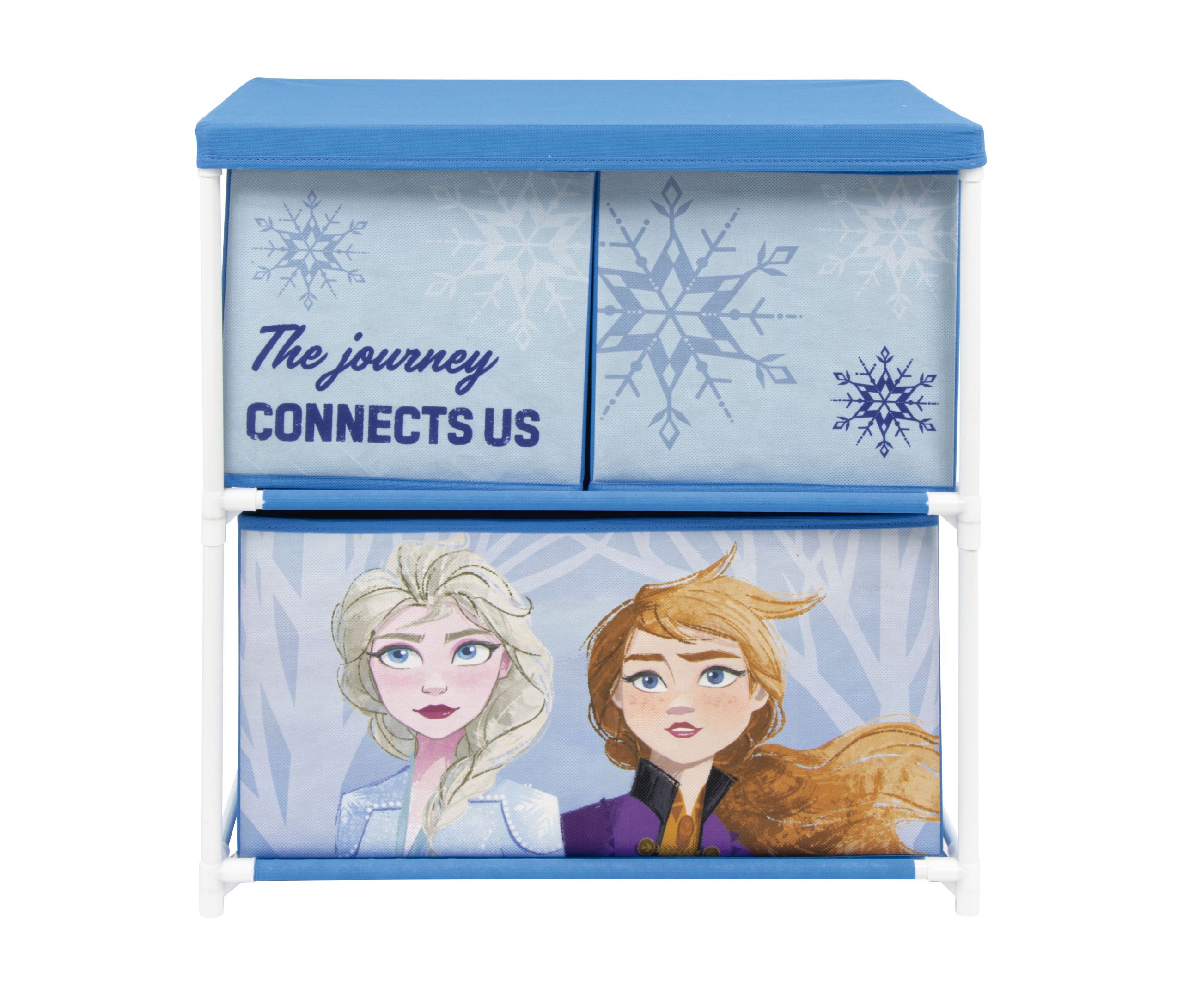 LA REINE DES NEIGES - Meuble de rangement 3 compartiments pour enfants 53x30x60cm