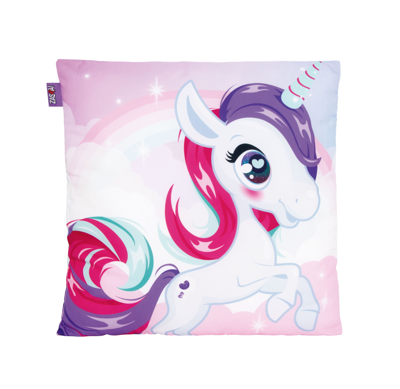 Coussin LICORNE 40 x 40 cm oreiller pour canapé chambre salon décoration