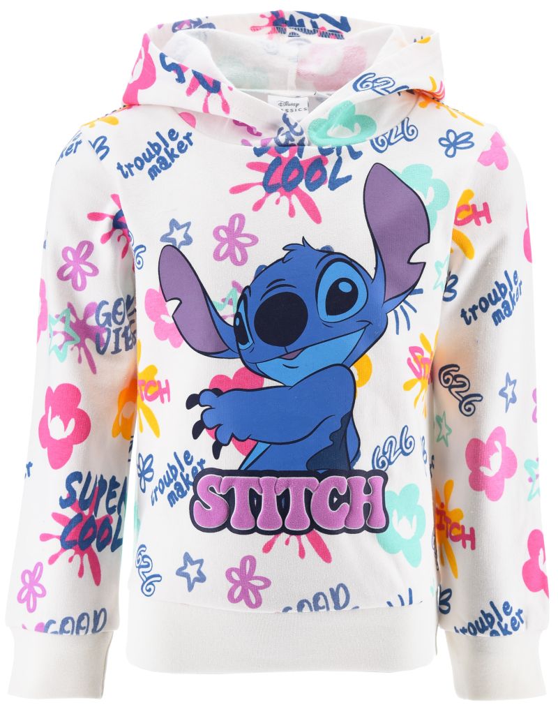 Sweat à capuche pour Fille - Disney Lilo et Stitch - 4 ans - 60% Coton 40% Polyester