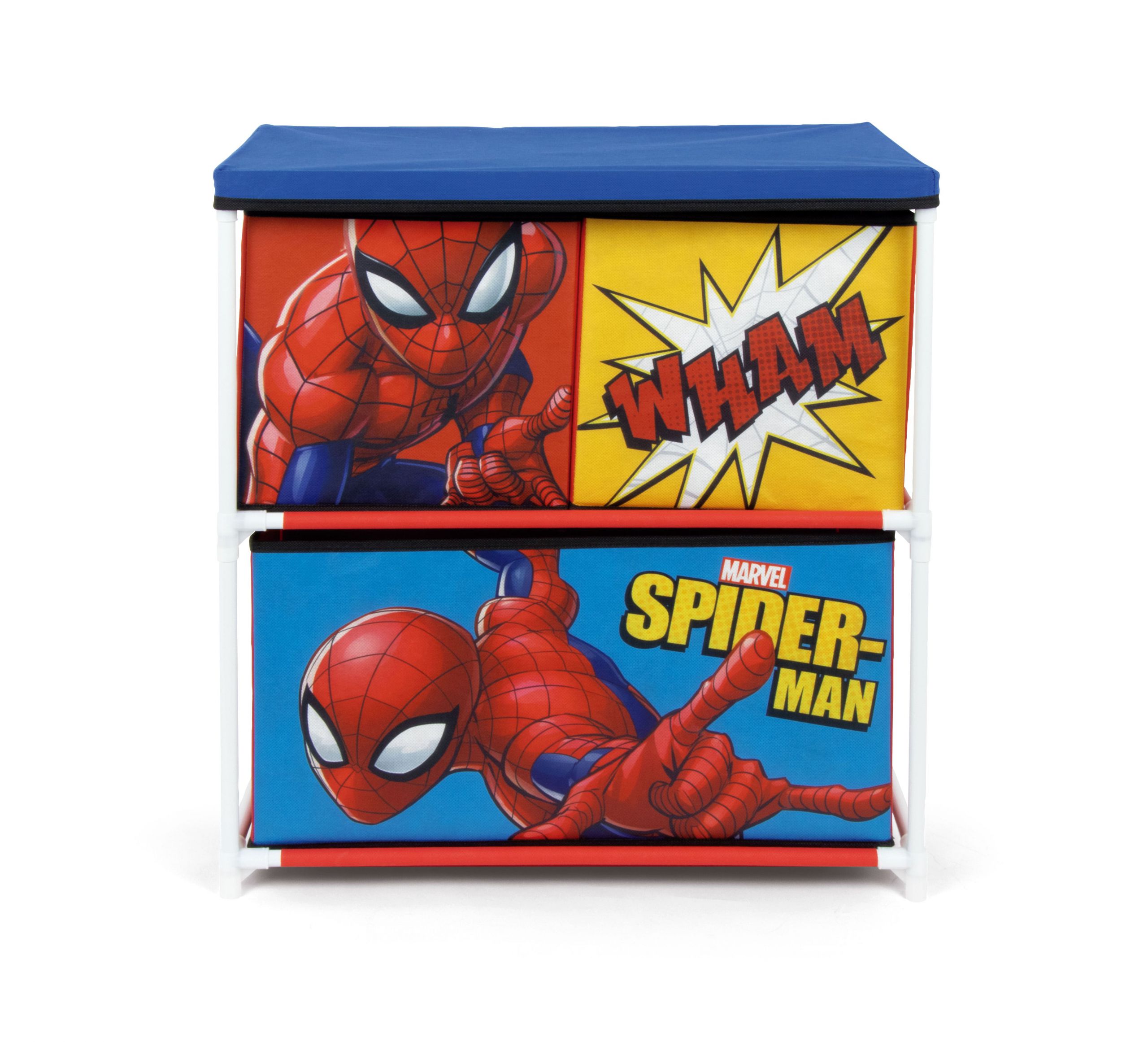 SPIDERMAN - Meuble de rangement 3 compartiments pour enfants 53x30x60cm