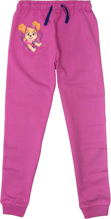 Paw Patrol Pantalon de jogging pour fille – Pantalon de survêtement pour enfant Rose - Taille 4 ans - 100% Coton