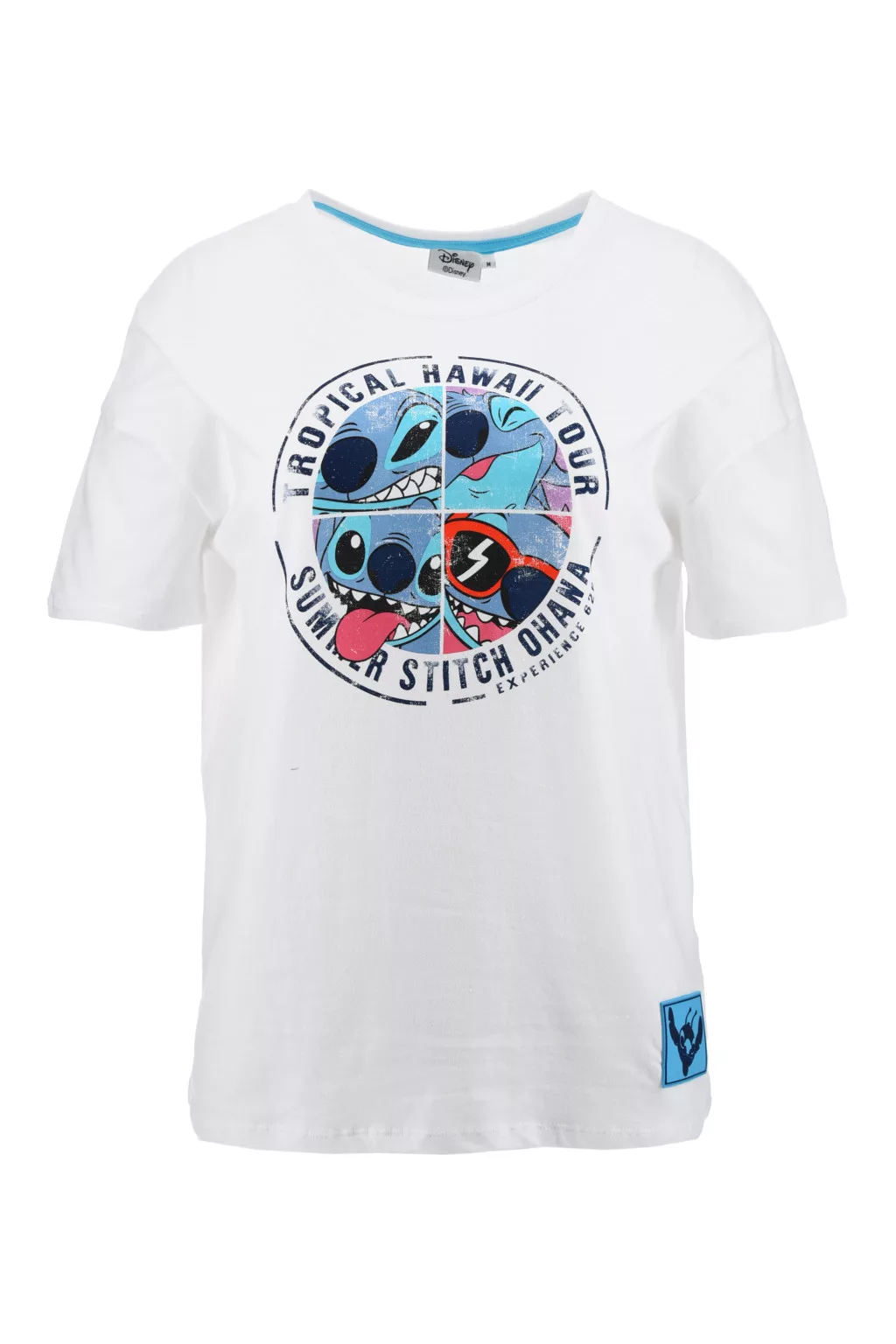 T-shirt adulte LILO ET STITCH blanc 100% Coton - Taille L