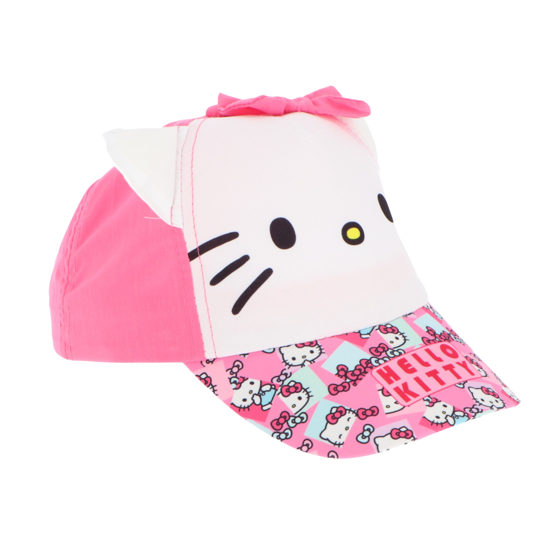 Casquette réglable avec oreilles en 3D pour enfants HELLO KITTY