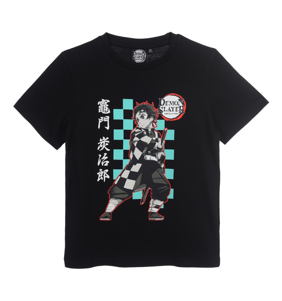 T-shirt enfant DEMON SLAYER - 100% Coton - Noir - 8 ans