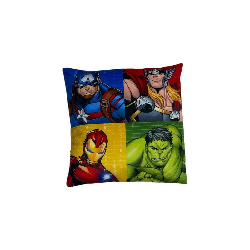 Coussin AVENGERS 38x38 cm oreiller pour canapé chambre salon marvel