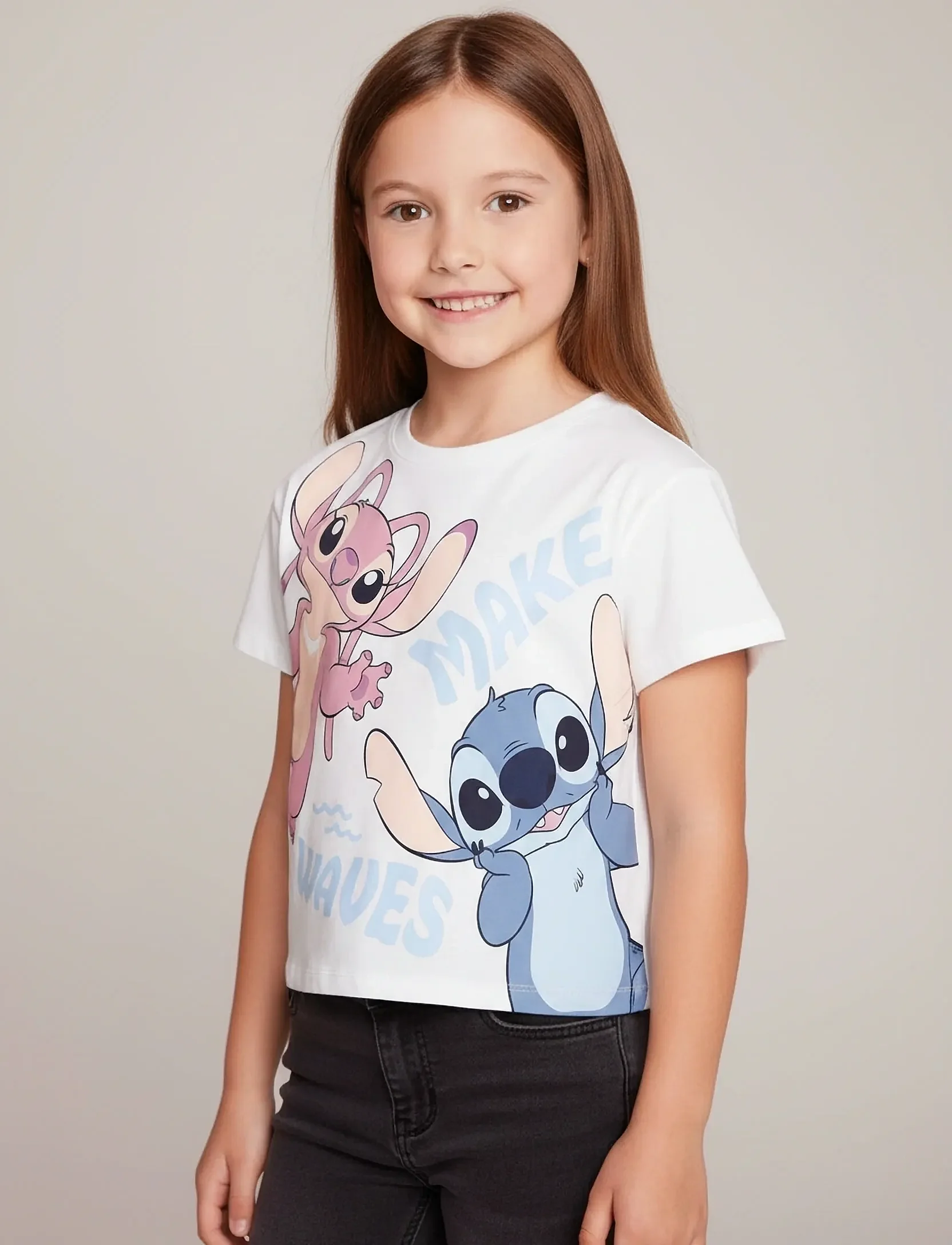 T-shirt fille LILO ET STITCH - 100% Coton - 3 ans