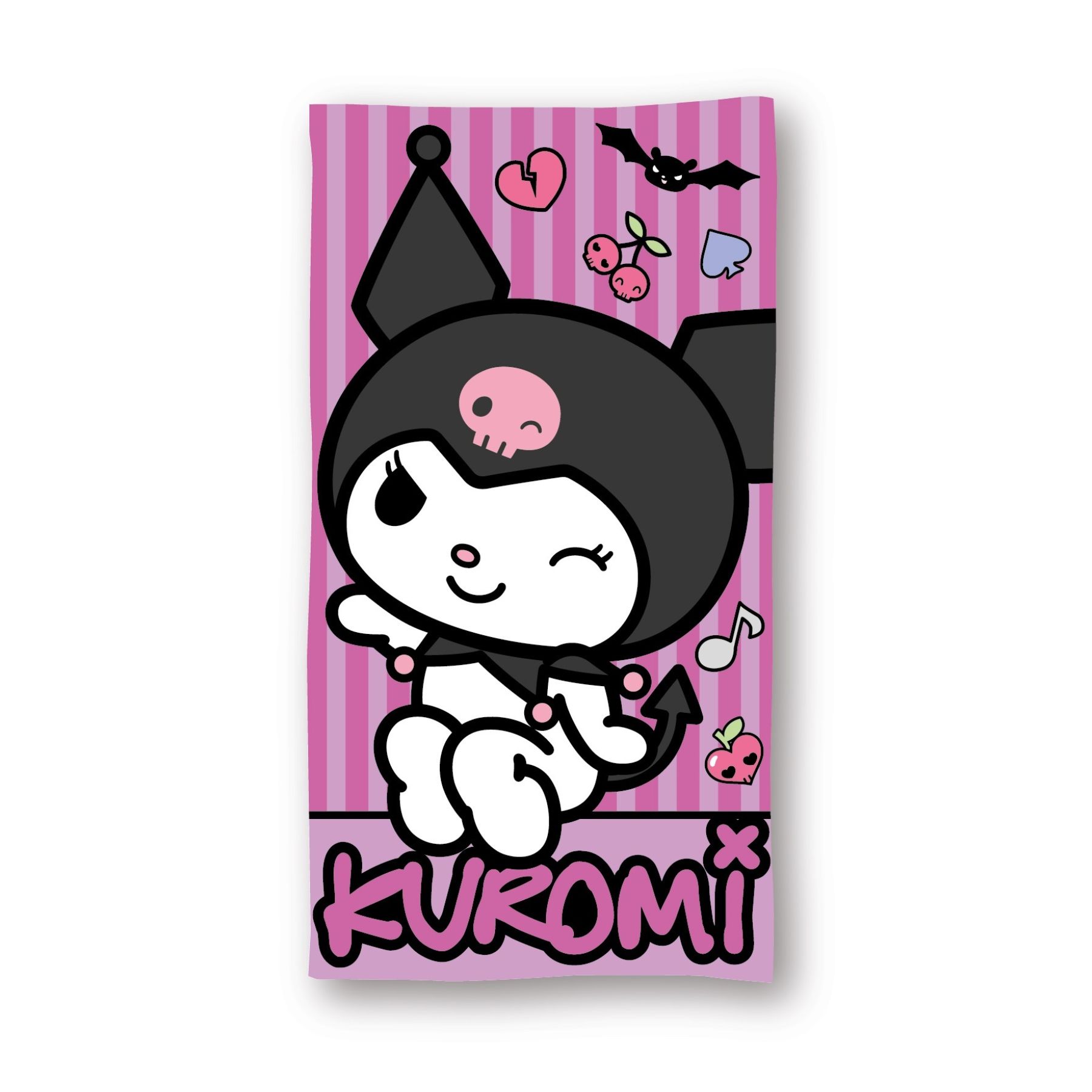 Serviette de plage ou Drap de bain KUROMI - 70x140 cm - séchage rapide