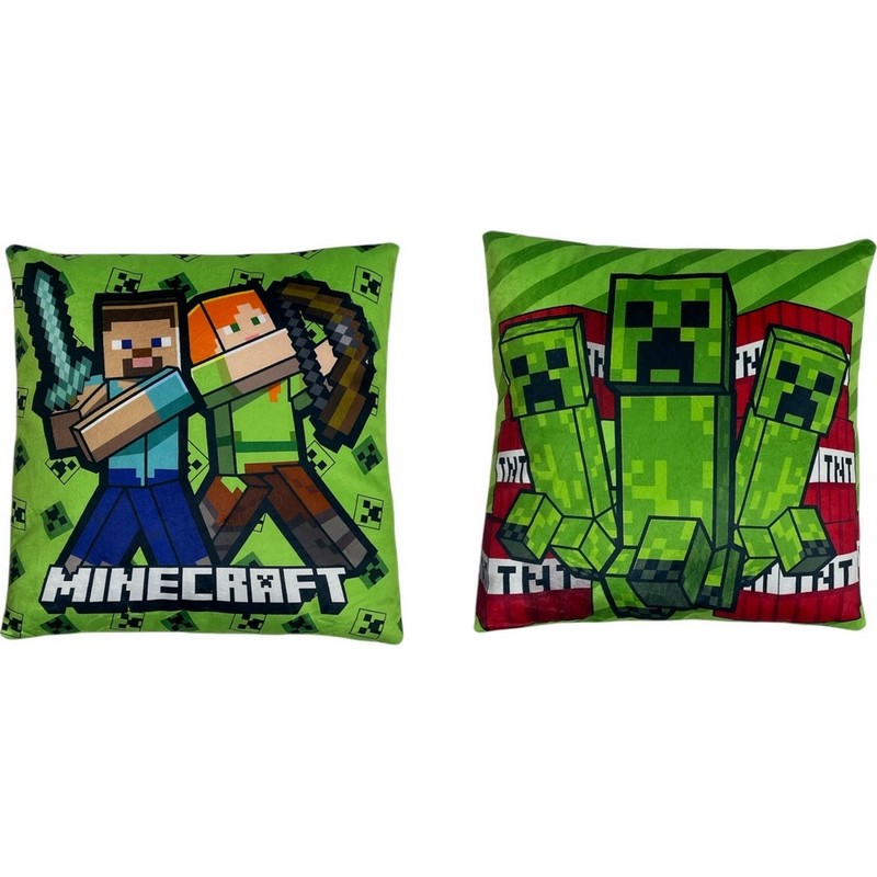 Coussin MINECRAFT 38x38 cm oreiller pour canapé chambre salon décoration