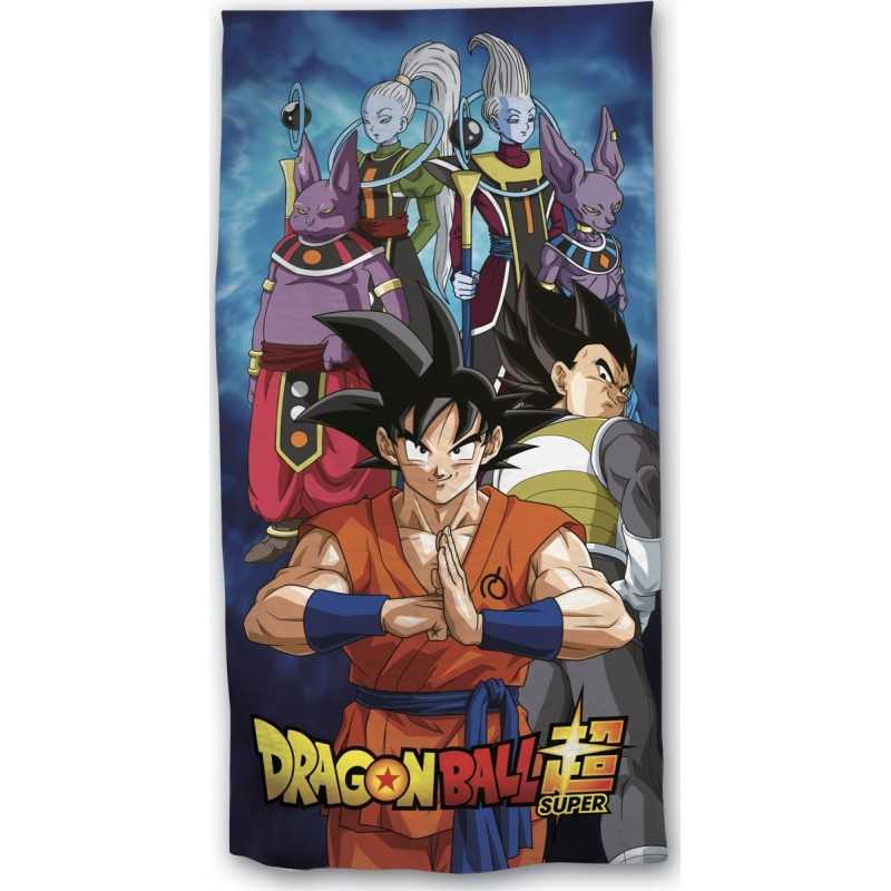 Serviette de plage ou Drap de bain DRAGON BALL SUPER - 70x140 cm 100% Coton Z