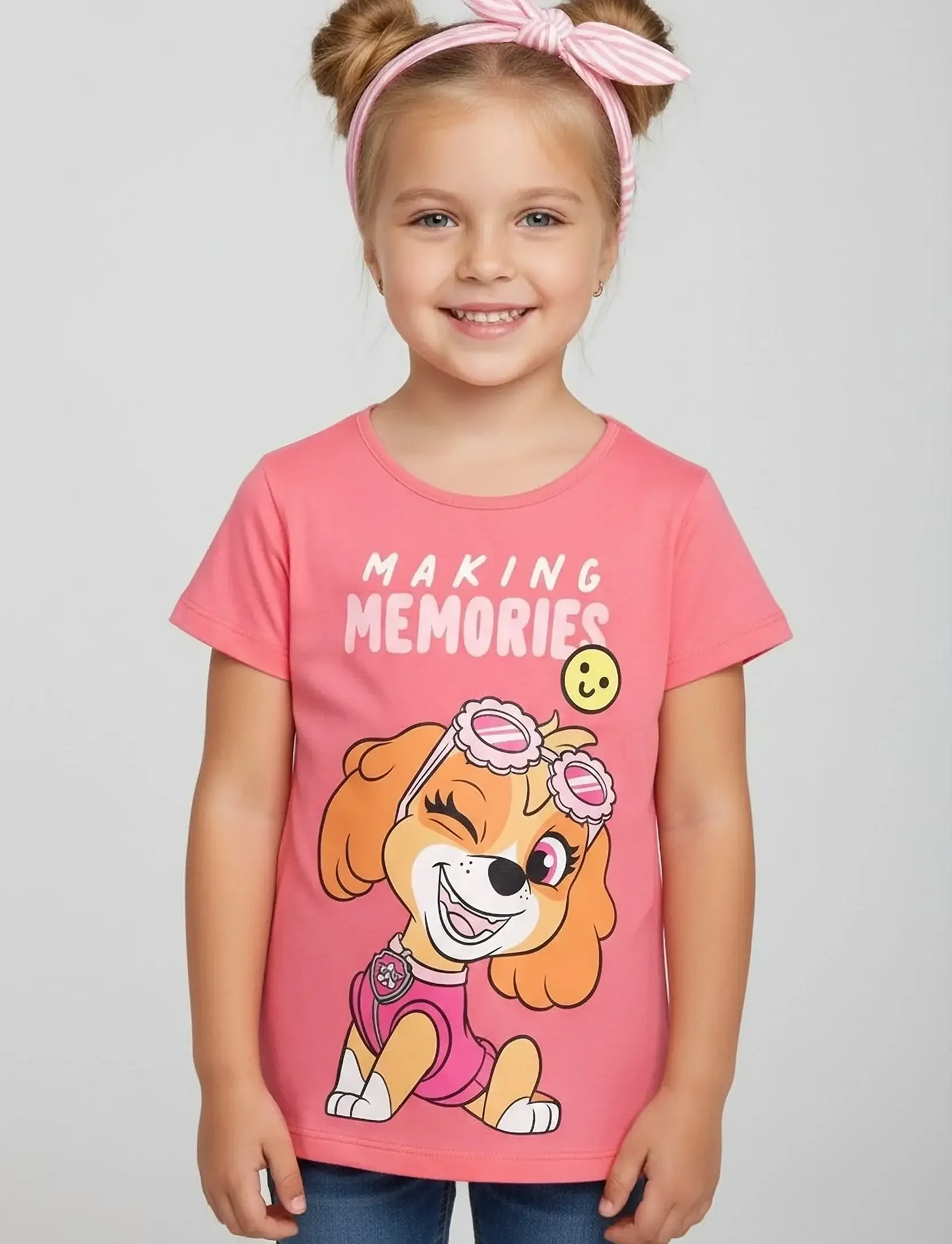 T-shirt fille PAT PATROUILLE - 100% Coton - Rose - 3 ans