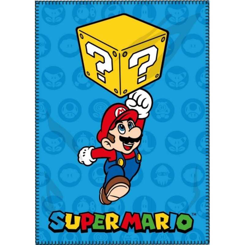 Plaid polaire SUPER MARIO BROS 100 x 140 cm couverture box