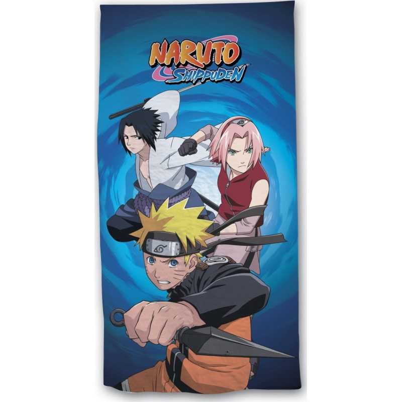 Serviette de plage ou Drap de bain NARUTO - 70x140 cm 100% Coton